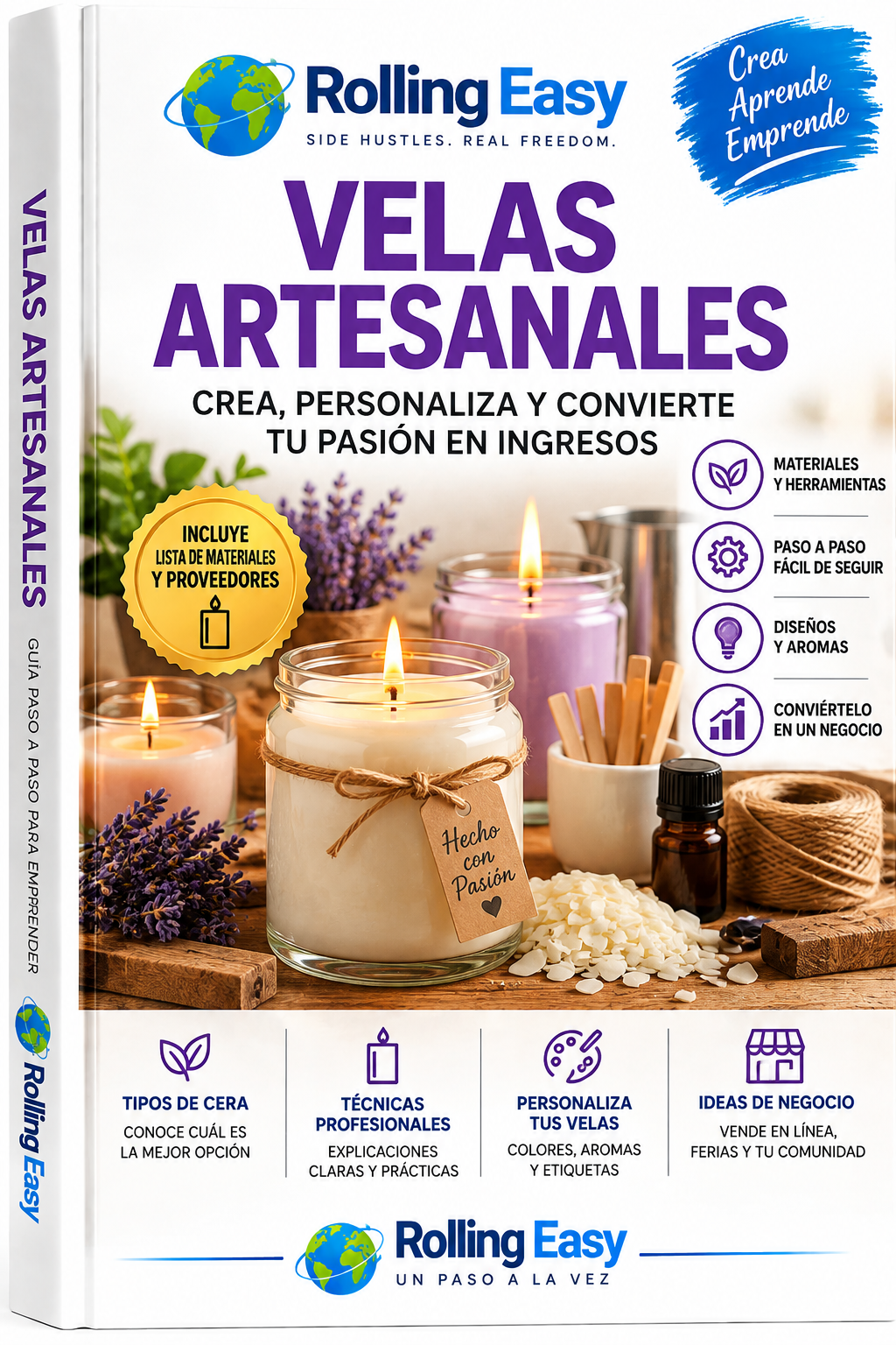 Velas Artesanales – Guía paso a paso para emprender | Rolling Easy