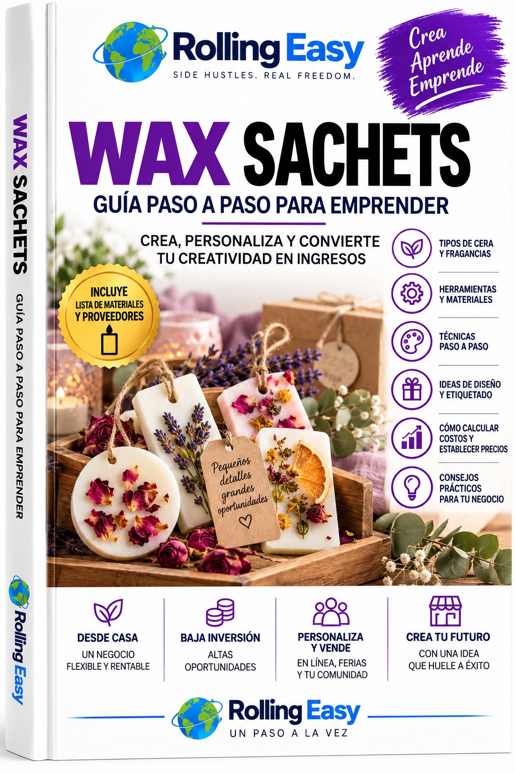 Sachets de cera: Guía paso a paso para emprender | Rolling Easy