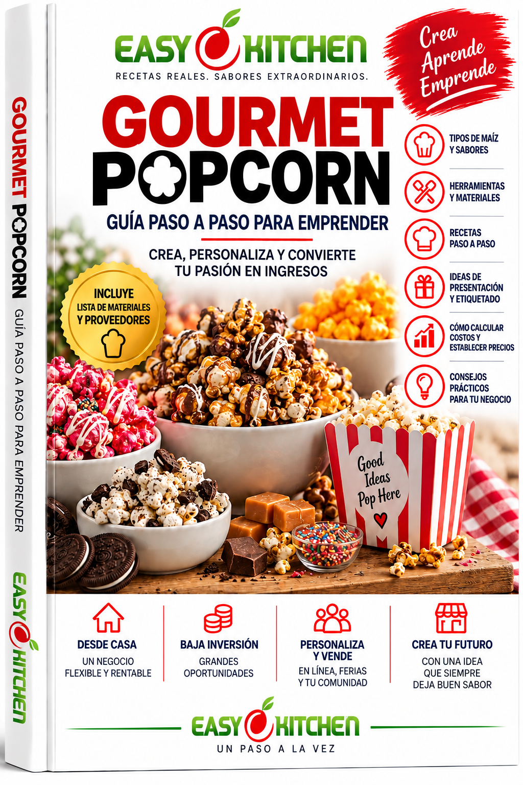 Palomitas de Maíz Gourmet – Guía Paso a Paso para Emprender | Easy Kitchen