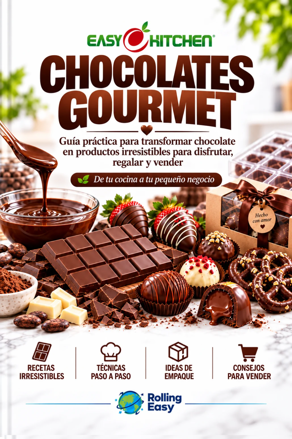 Chocolates Gourmet – Guía Práctica para Crear, Presentar y Vender
