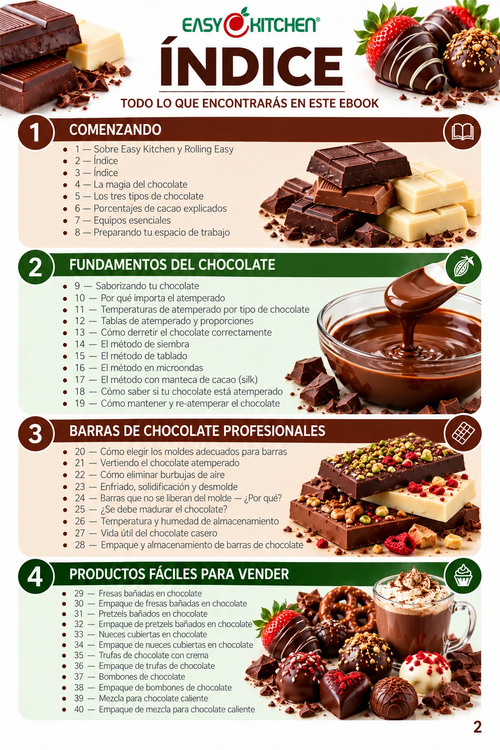 Chocolates Gourmet – Guía Práctica para Crear, Presentar y Vender
