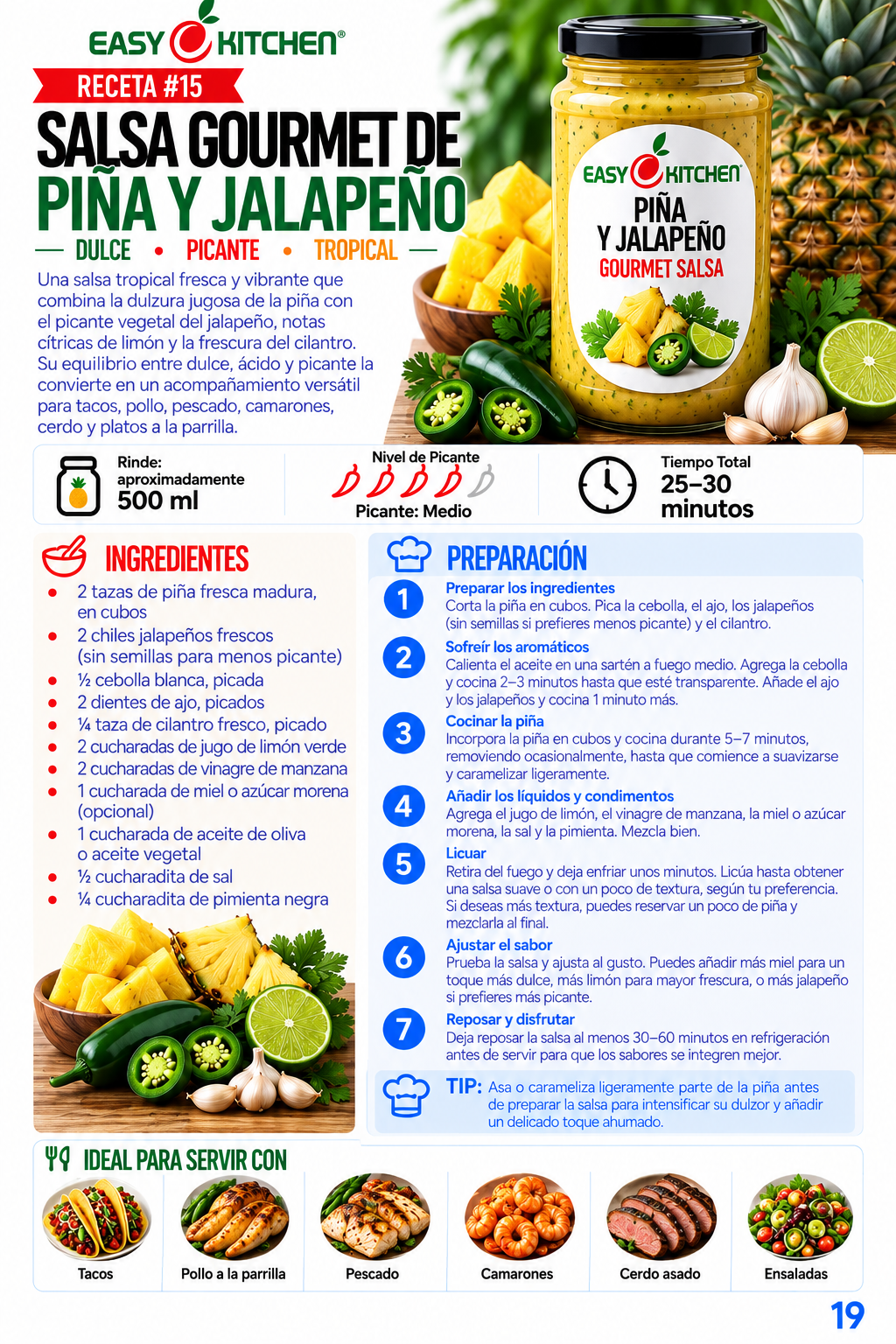 40 Salsas Gourmet – Recetario digital para emprender | Easy Kitchen