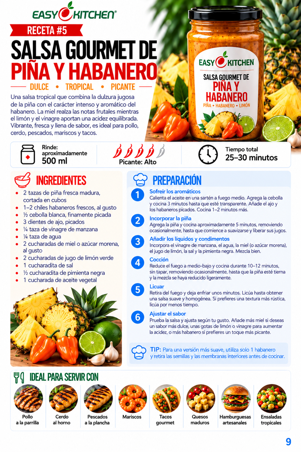40 Salsas Gourmet – Recetario digital para emprender | Easy Kitchen